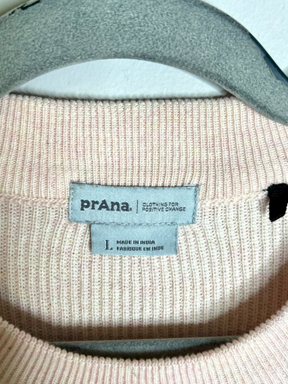 Prana Desert Road Pullover Crew Neck Sweater Granola Girl Balloon Sleeve Sz L - Picture 3 of 5